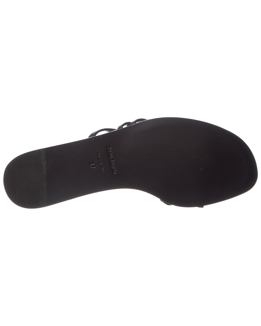 Palm Angels | Womens | Lategram Leather Sandal | Black
