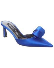 Sergio Rossi | Womens | Bigoudi Satin Mule | Blue