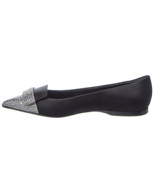 Sergio Rossi | Womens | SR1 Satin Flat | Black