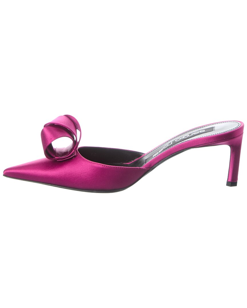 Sergio Rossi | Womens | Bigoudi Satin Mule | Purple