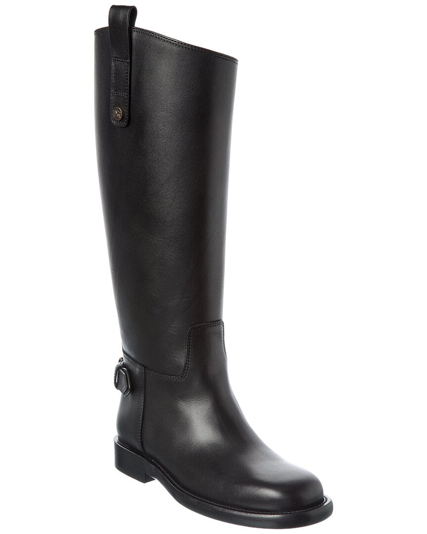 Burberry | Womens | Cavalier Leather Boot | Black