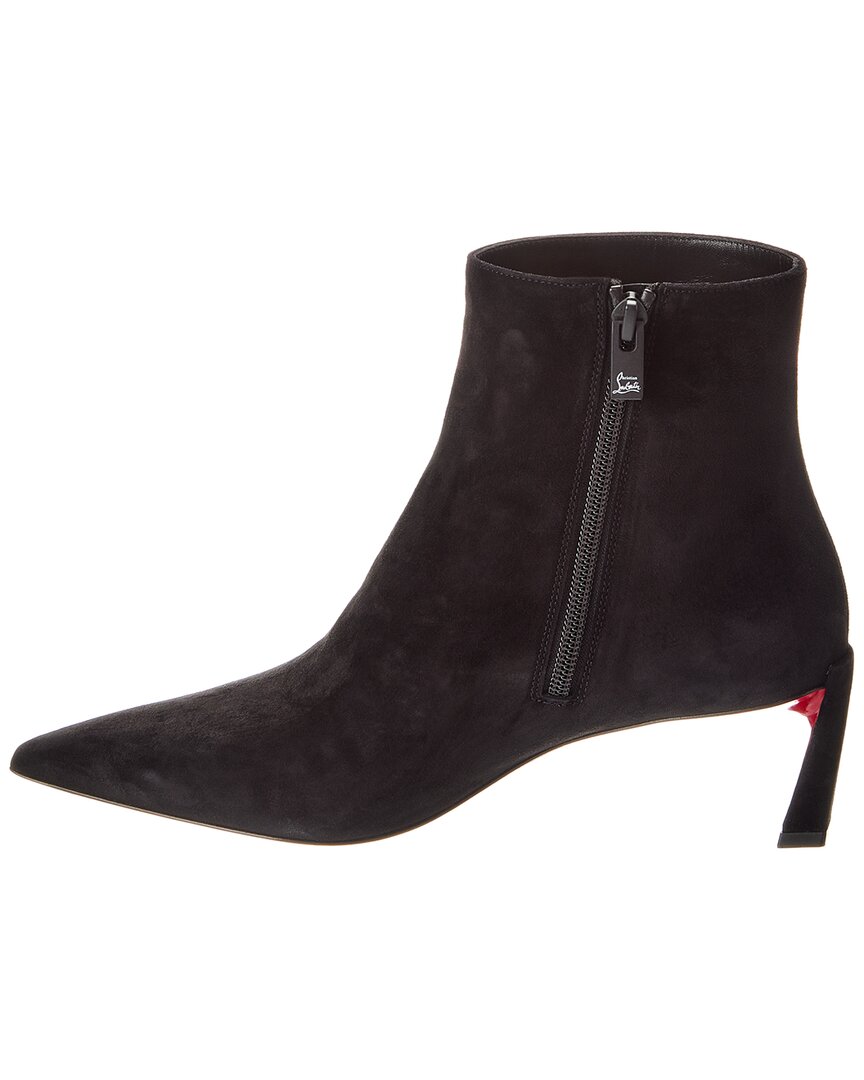 Christian Louboutin | Womens | Condora 85 Suede Bootie | Black