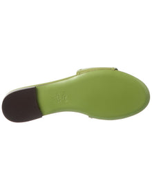 FENDI | Womens | Baguette Leather Flat Sandal - I | Green