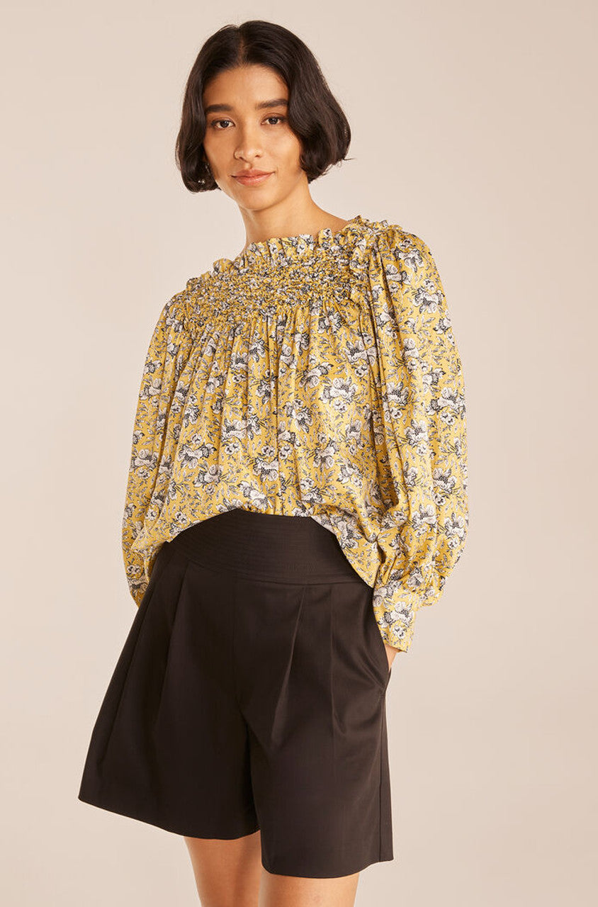 Intaglio Rose Smocked Blouse | Intaglio Rose Limeaide Combo