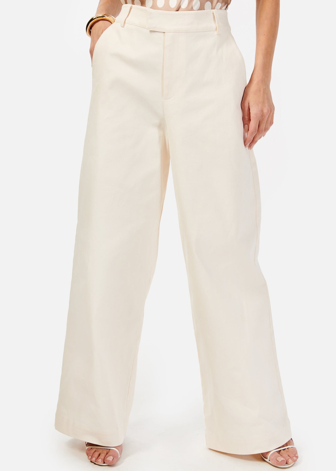 Anais Bull Denim Pant | Macadamia