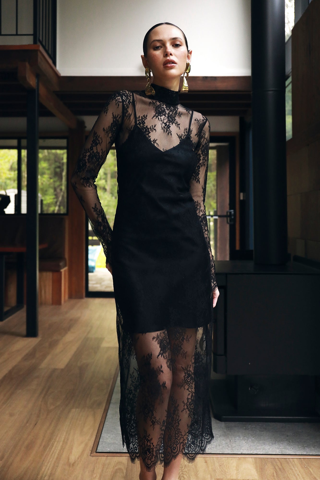 The Asher Slip By GINIA in Black