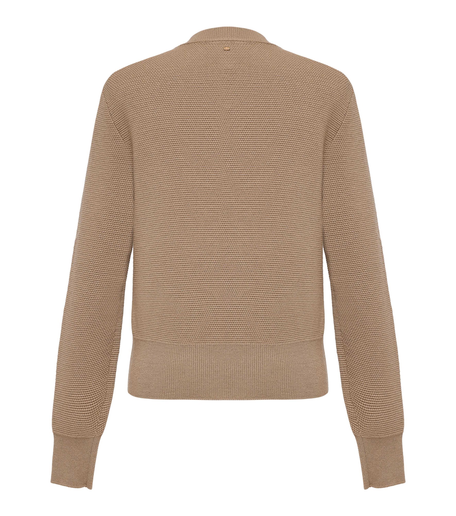 Goose Down Jacquard Jacket | Brown