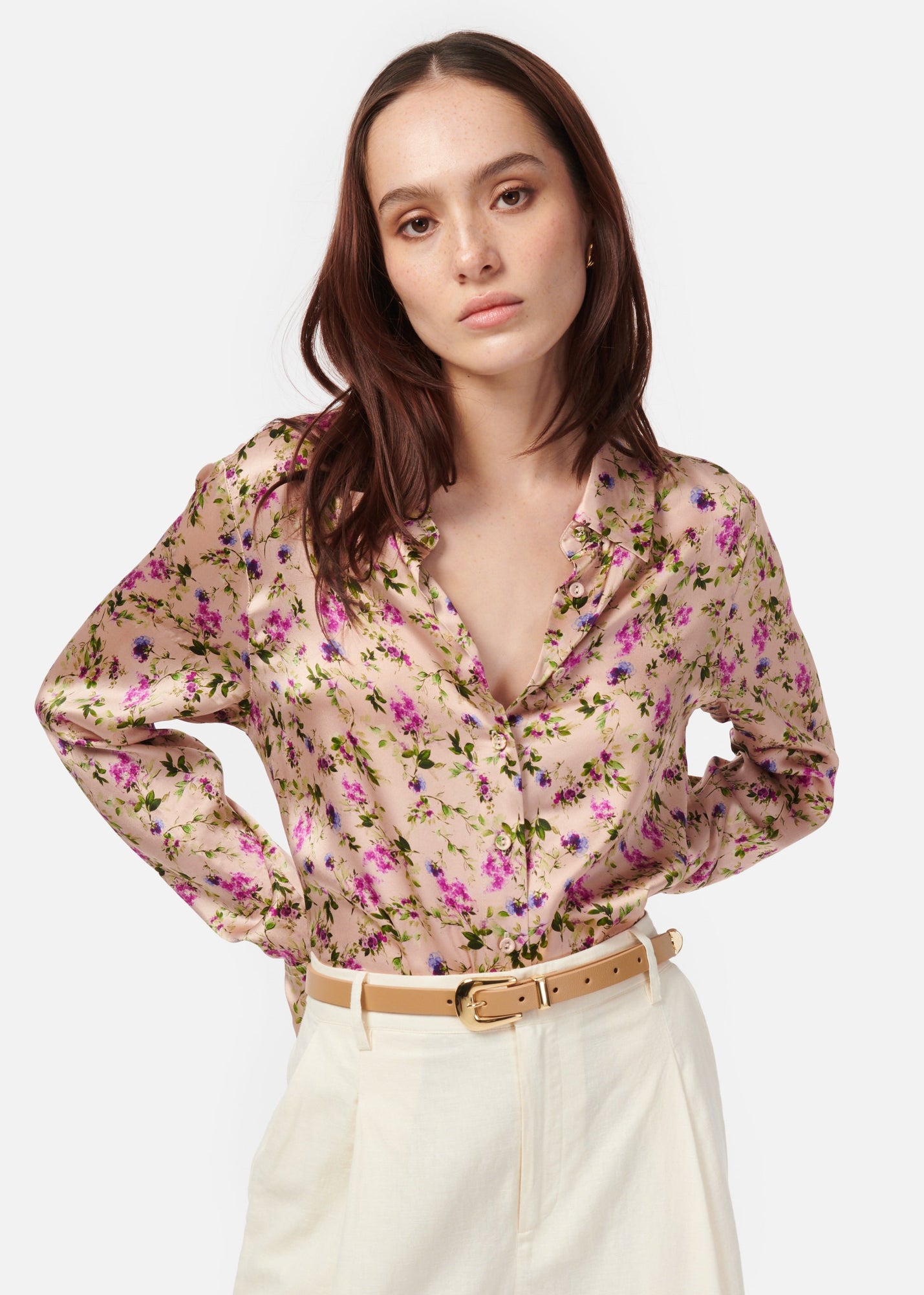 Crosby Blouse | Spring Geranium