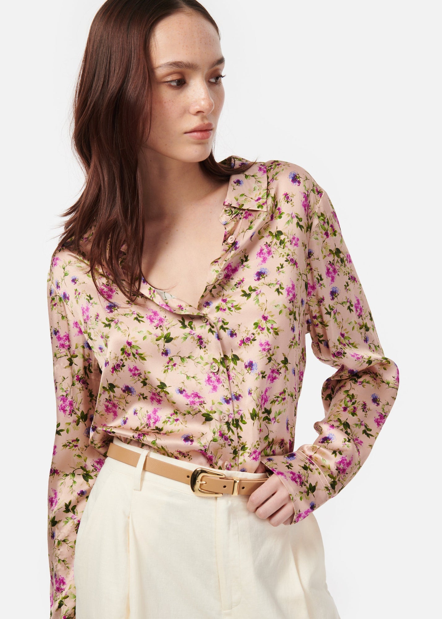 Crosby Blouse | Spring Geranium