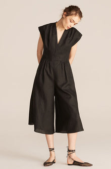 Linen Jumpsuit | Black