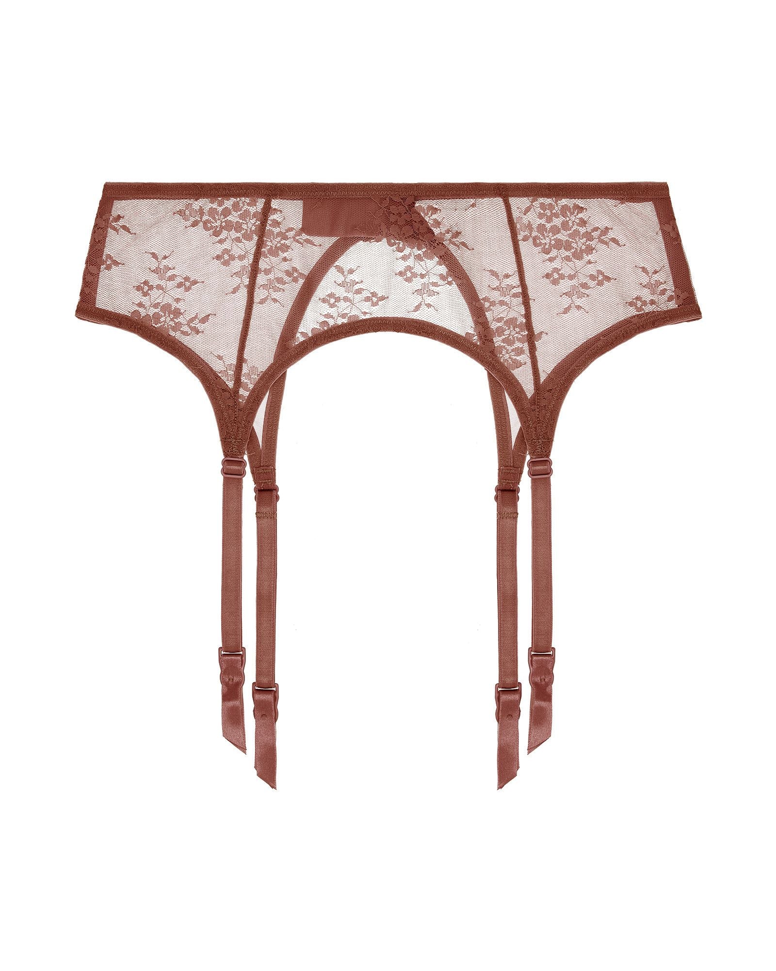 Romy Suspender Belt | Pecan