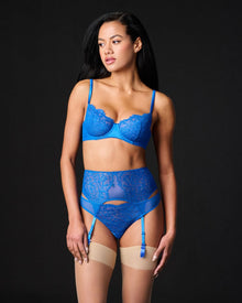 Lexi Suspender Belt | Lapis