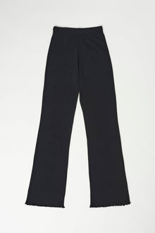 Pointelle Flare Pants | Black