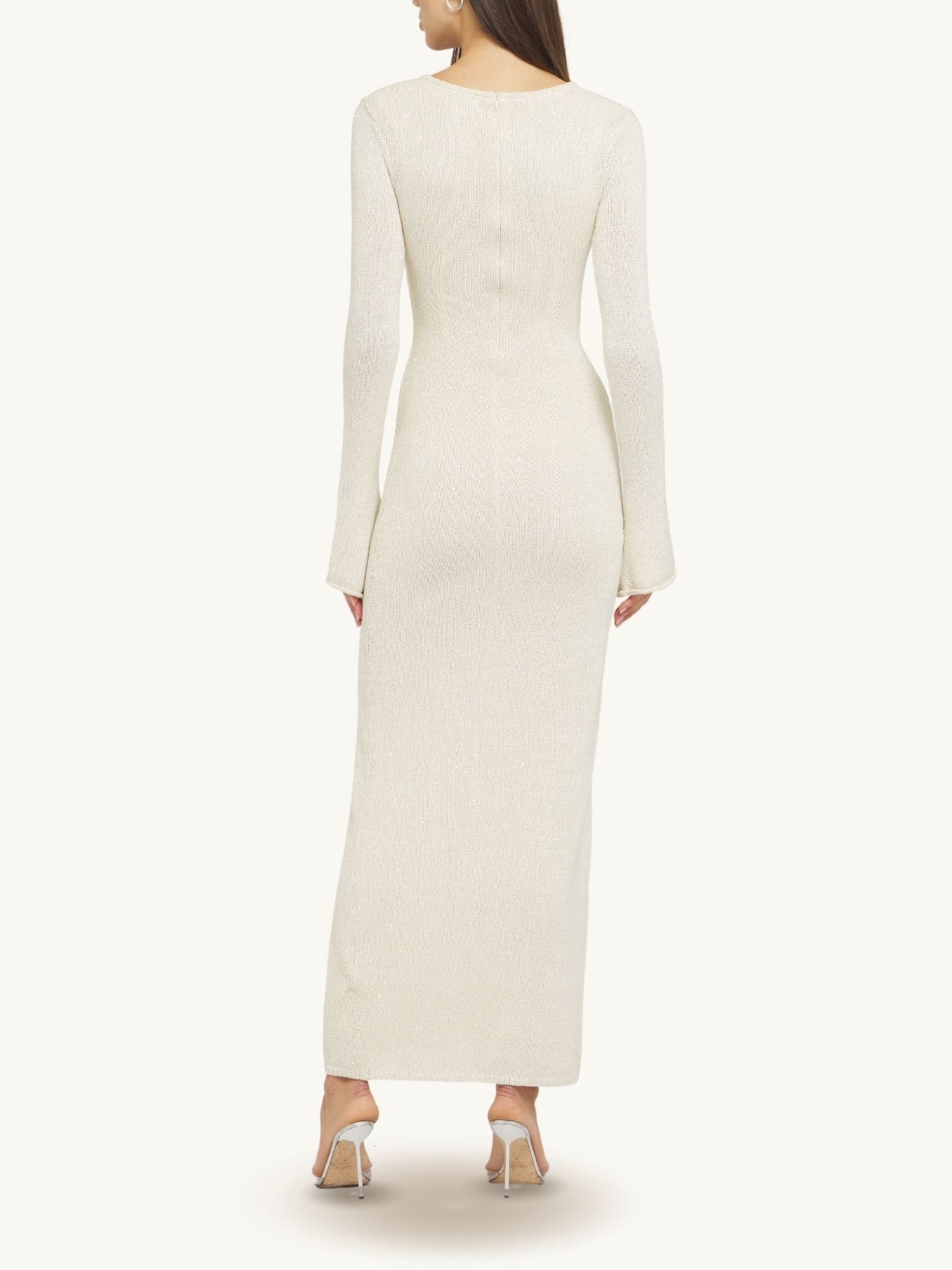 Ella Long Sleeve Dress | Snow Sequin