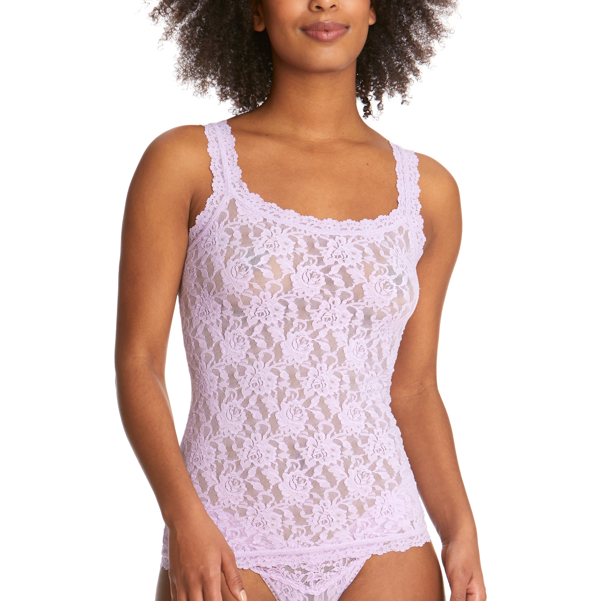 Signature Lace Unlined Camisole | Wisteria Purple