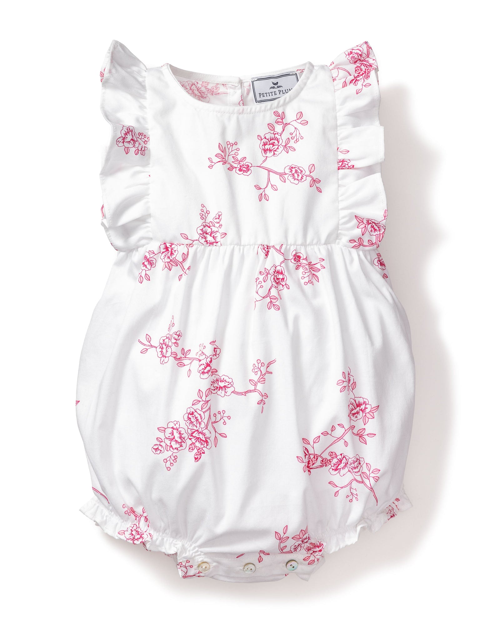 Floral Ruffled Romper | English Rose