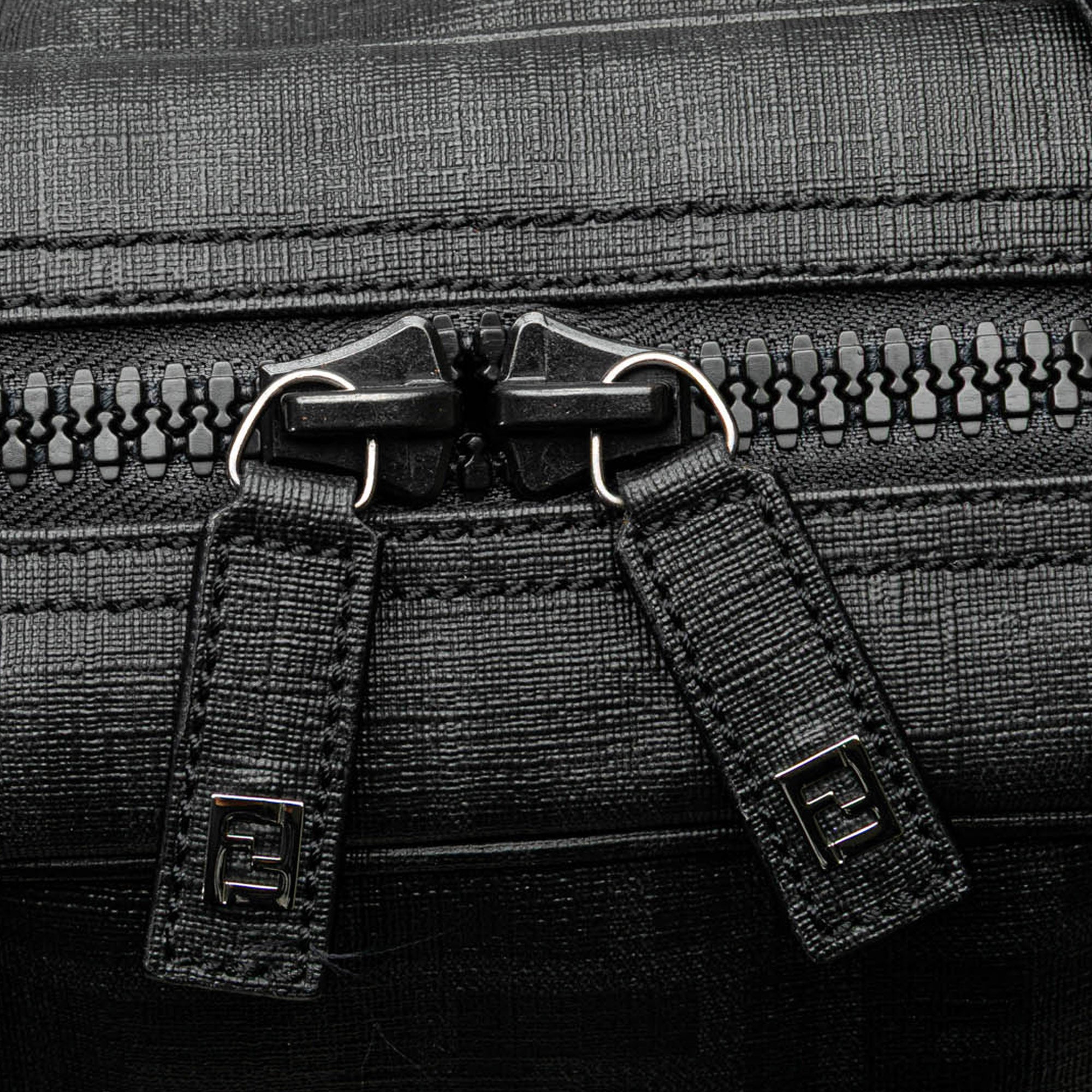 Fendi | Pre-Owned Zucca Coated Canvas Handbag | Gray/Dark Gray