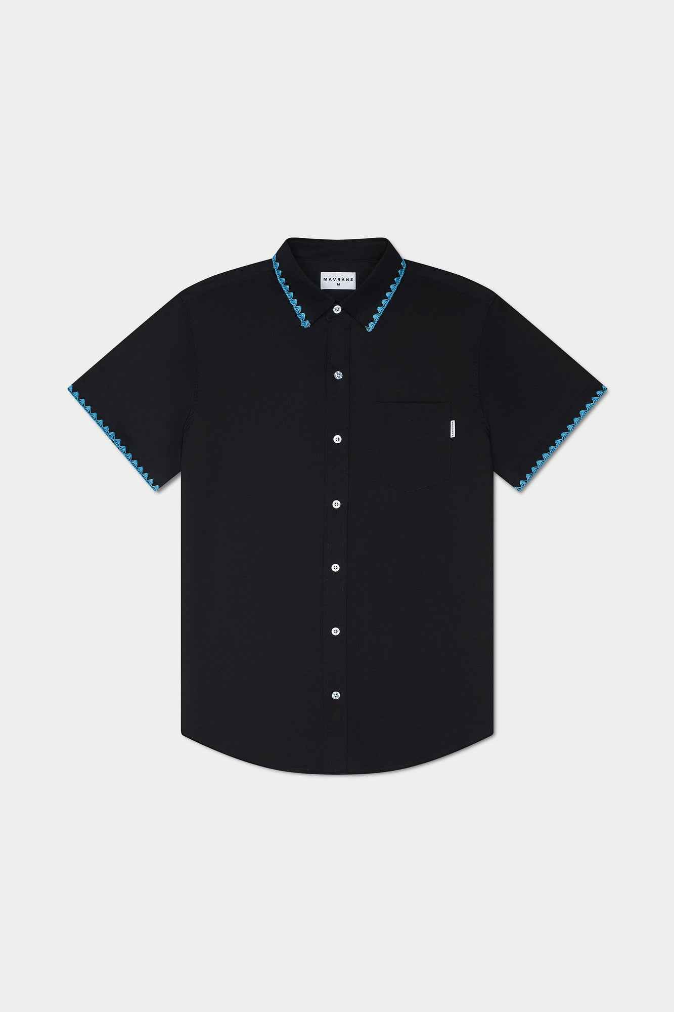 Black Blue Stitch Weekend Shirt | Blue