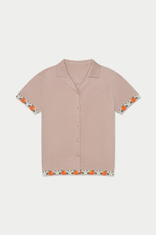 Orange Terry Shirt | Tan