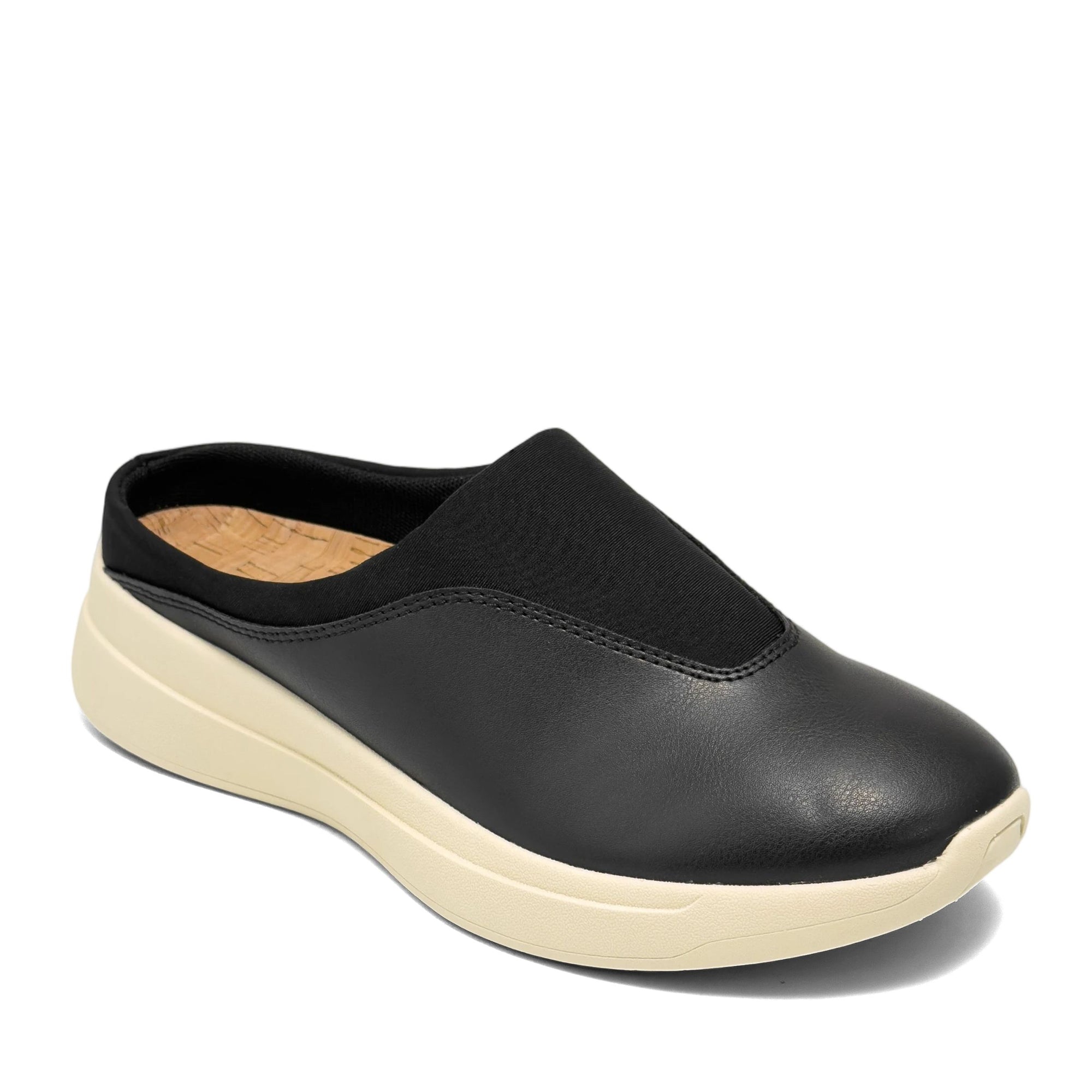 Finn Sport Mule | Black Faux Nappa/Neoprene