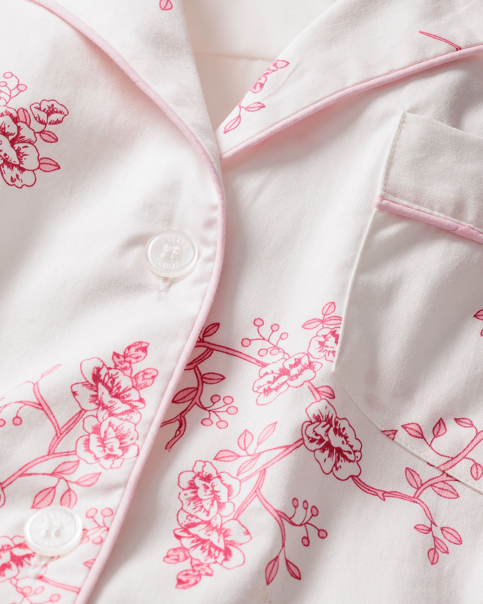 Kid's Twill Pajama Set | English Rose Floral