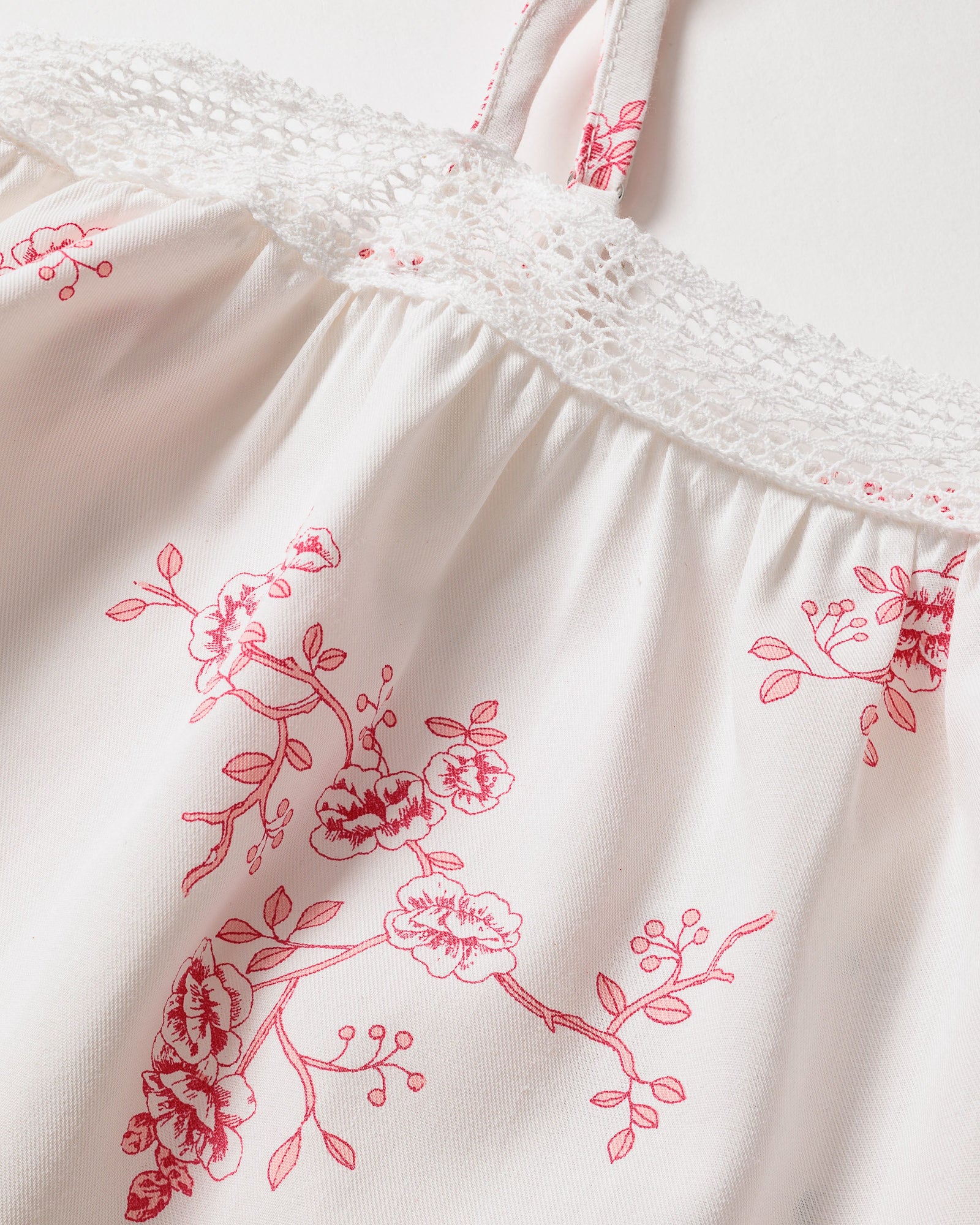 Girl's Twill Lily Nightgown | English Rose Floral