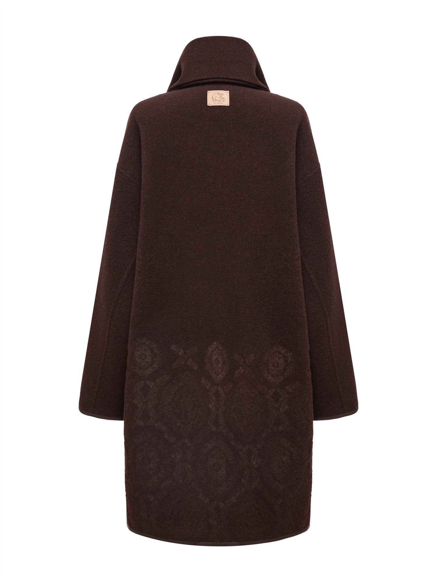 Lightweight Yak Cashmere Wool Coat | Brown