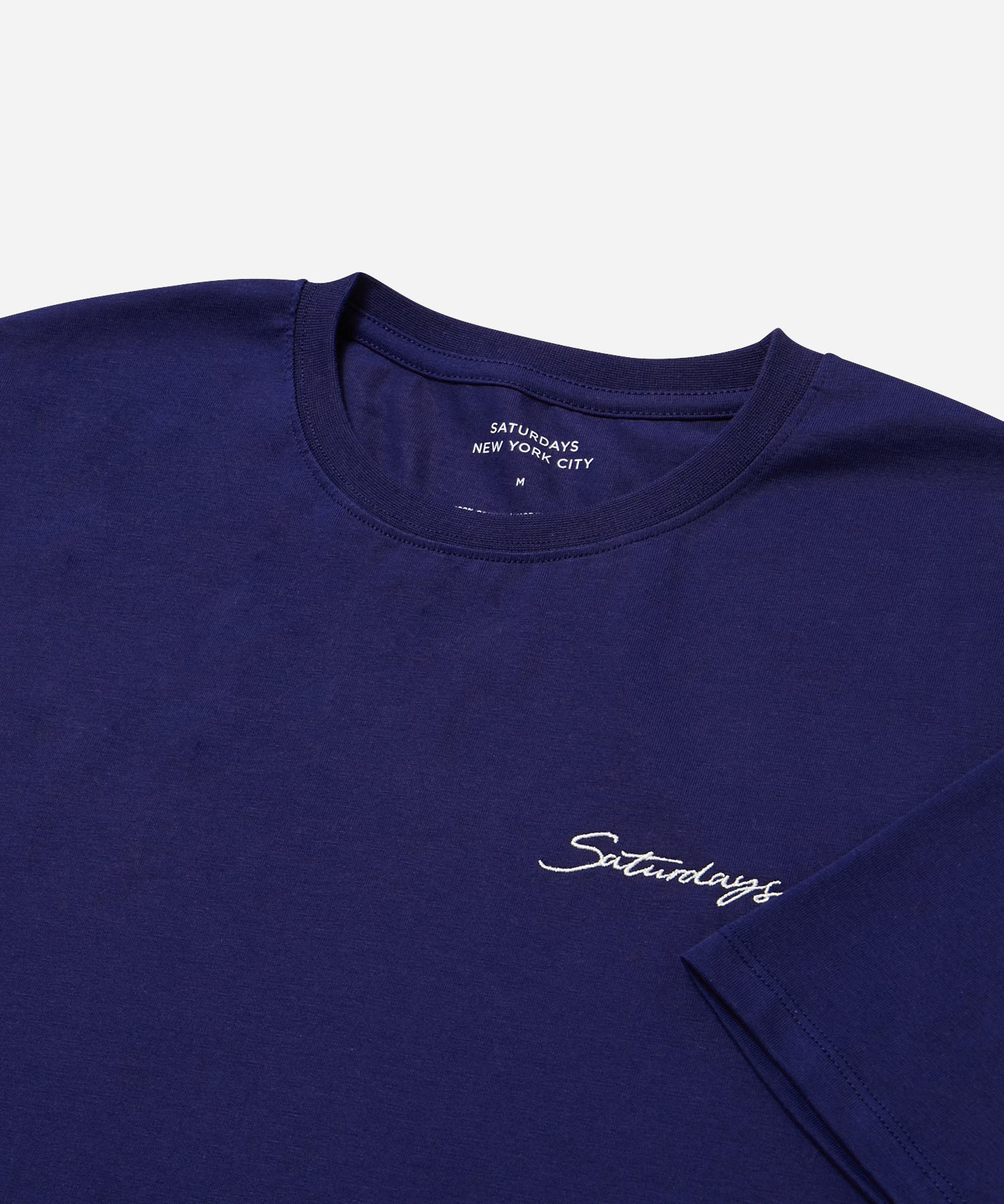 Mens | Saturdays Embroidered Standard SS Tee | Ocean