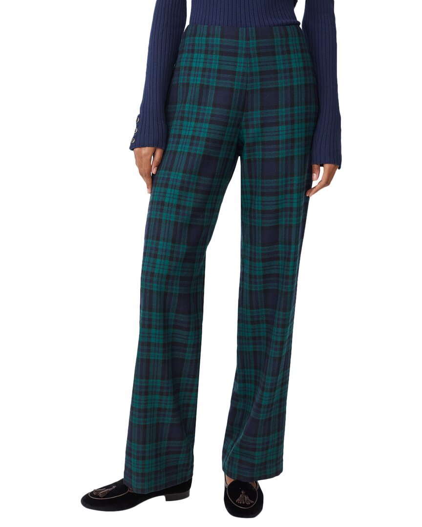 J.McLaughlin | Womens | Carter Wool Pant | Green Plaid