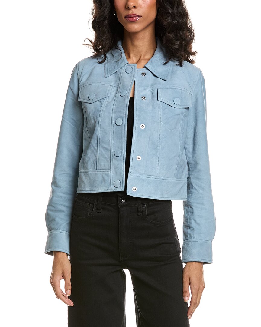 Walter Baker | Womens | Kacey Suede Jacket | Blue