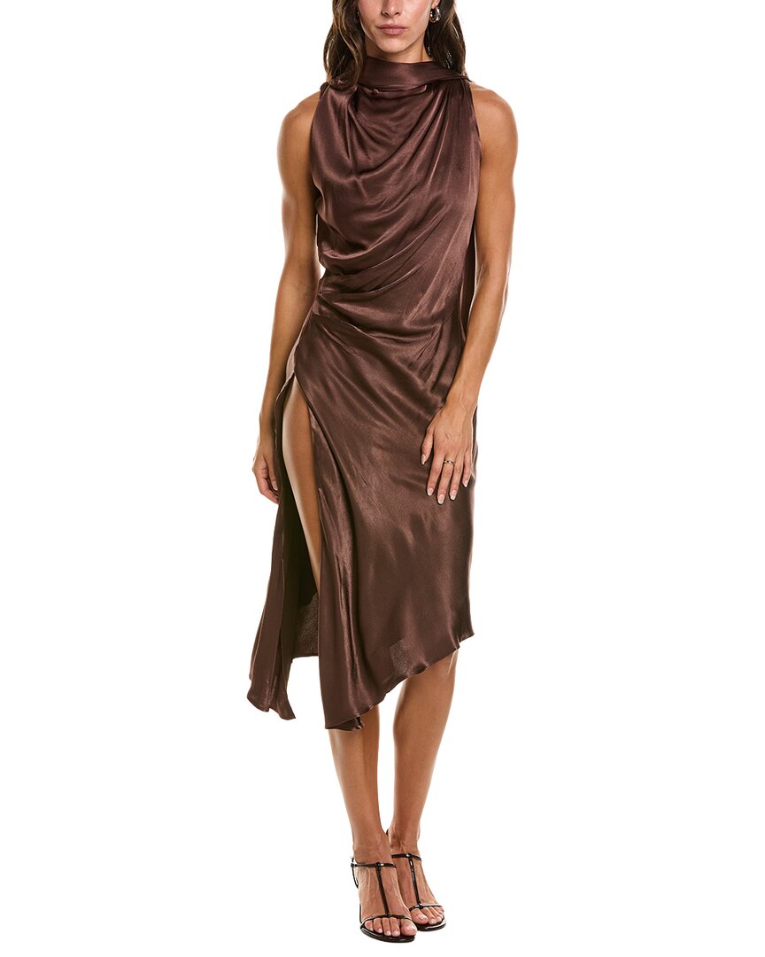 Bardot | Womens | Valentine High-Low Maxi Dress | Brown