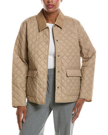 EILEEN FISHER | Womens | Quilted Jacket | Brown
