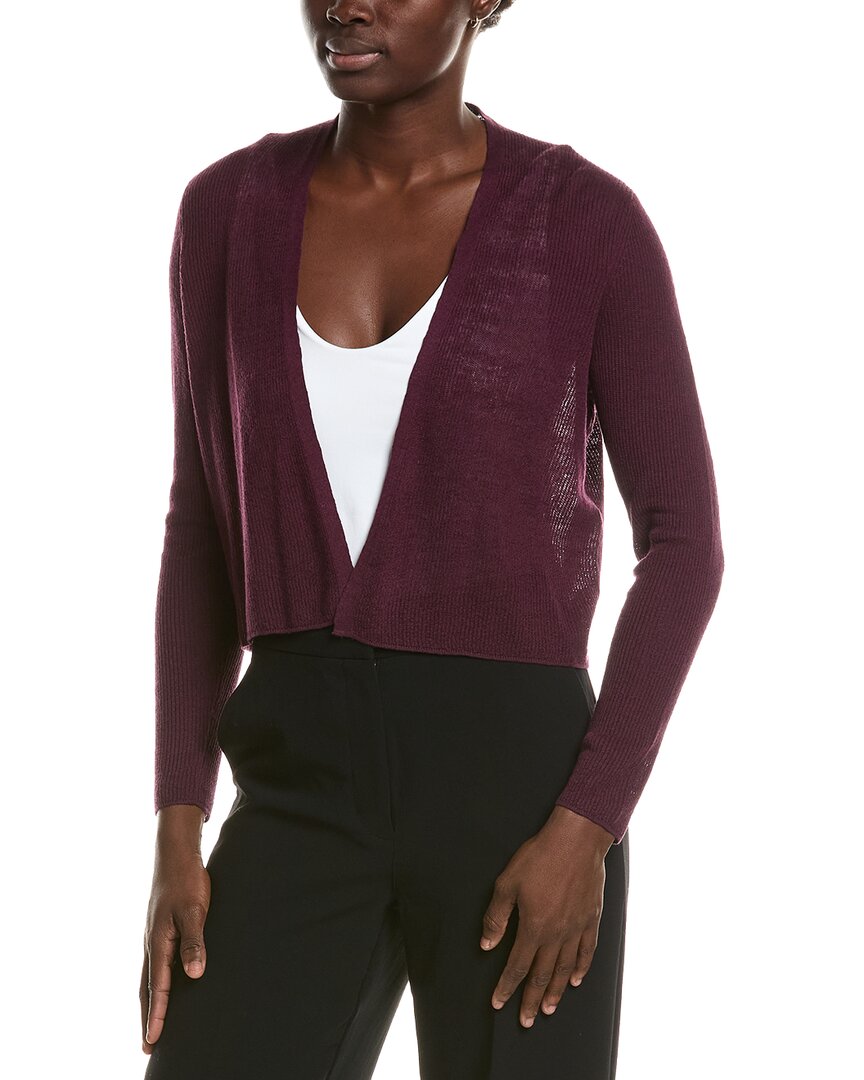 EILEEN FISHER | Womens | Linen-Blend Cardigan | Purple