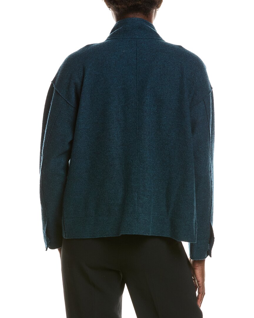 EILEEN FISHER | Womens | Knit Wool Jacket | Green