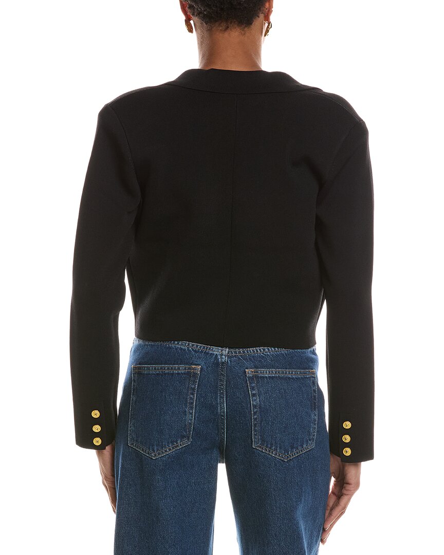 L'AGENCE | Womens | Elio Crop Knit Blazer | Black