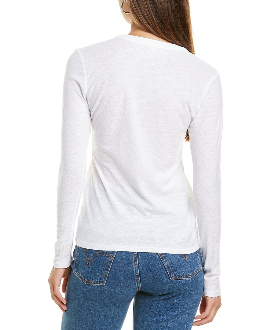 James Perse | Womens | Henley Top | White