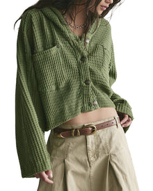 Free People | Womens | Lolli Swing Cardigan | Green