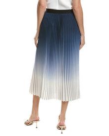 tyler boe | Womens | Cara Hombred Pleated Skirt | Blue