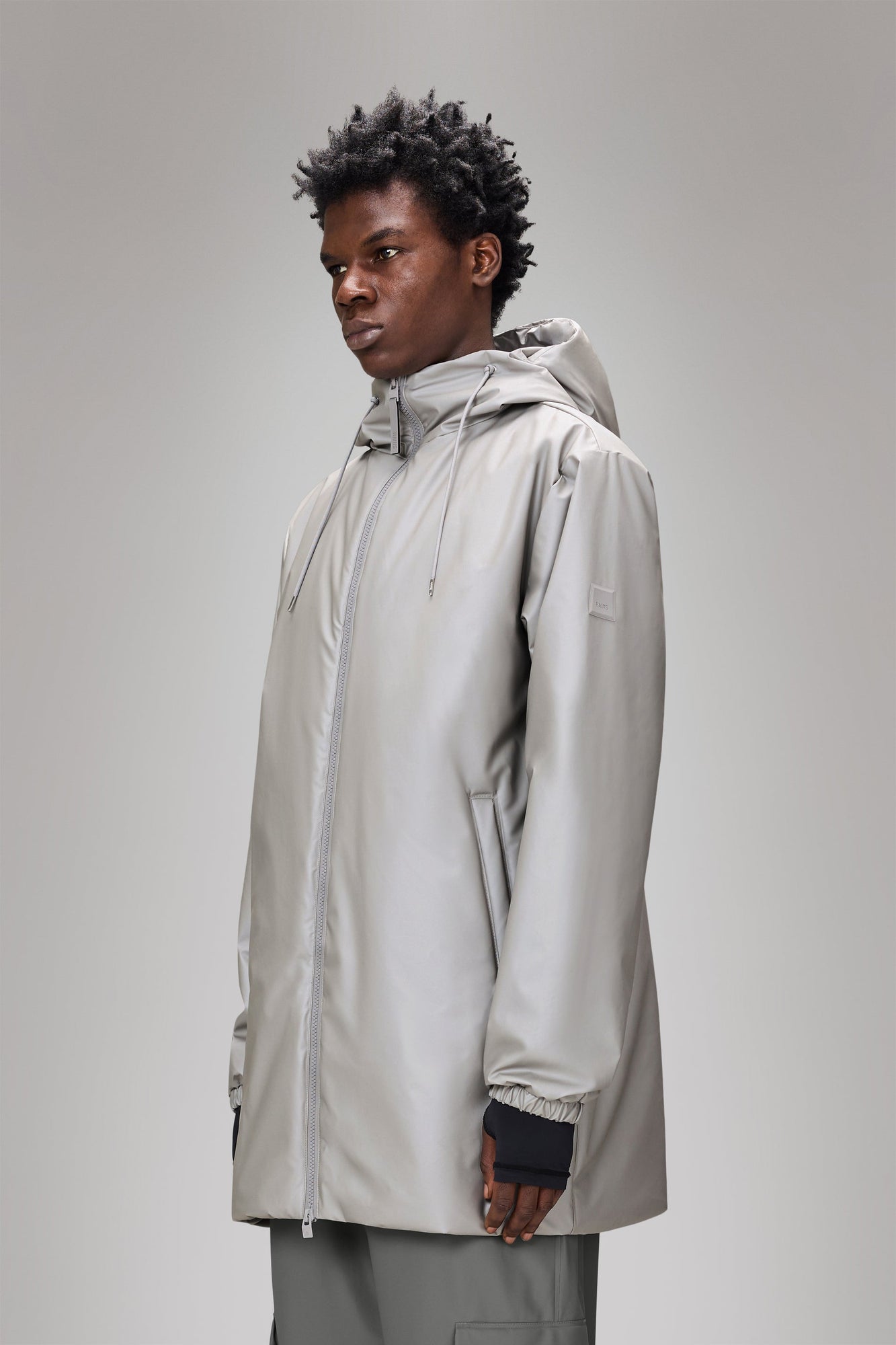 RAINS Lohja Long Insulated Jacket Nimbus Jacket
