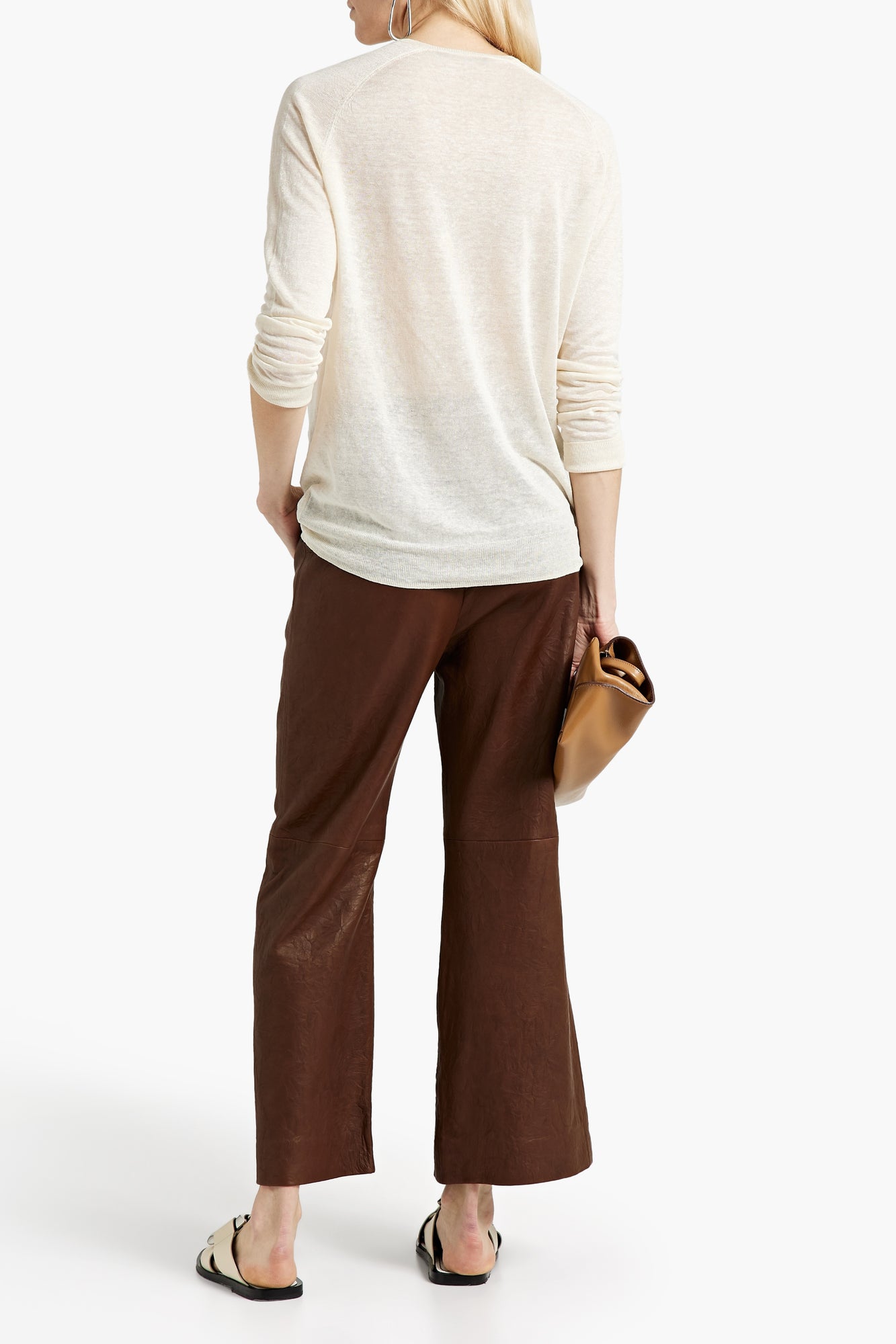 Women | Theory | V-Neck Sweaters | Ecru