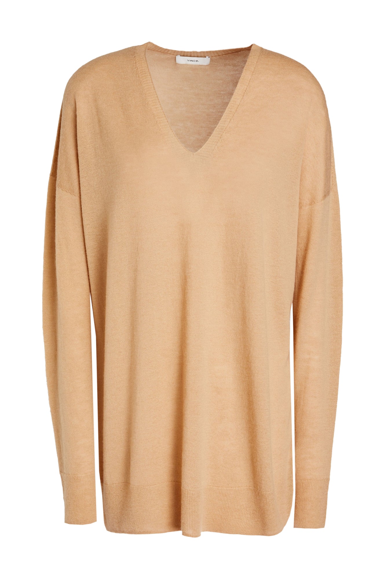 Women | Vince. | V-Neck Sweaters | Camel