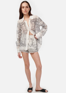 Oslo Silk Cotton Short | Seaside Bandana