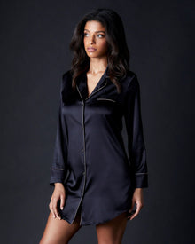 Bette Sleepshirt | Black/Blush