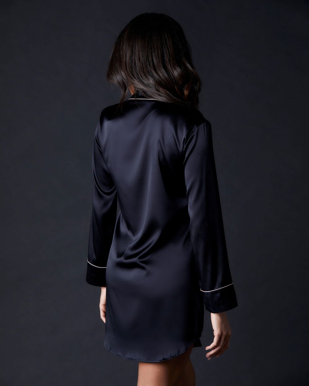 Bette Sleepshirt | Black/Blush