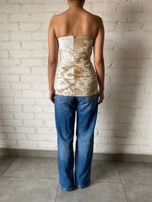 Hemant & Nandita | Tube Top | White/Brown