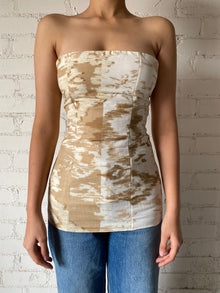 Hemant & Nandita | Tube Top | White/Brown