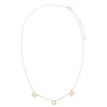  Tiny Diamond Scattered Mom Necklace 14K - Adina's Jewels