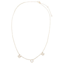  Diamond Pave Mom Necklace 14K - Adina's Jewels