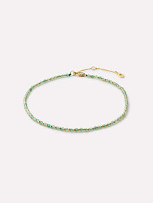 14K Gold Plated Green Aventurine Summer Sea Beach Anklet Chain Anklets For Women Ana Luisa Crew Anklet