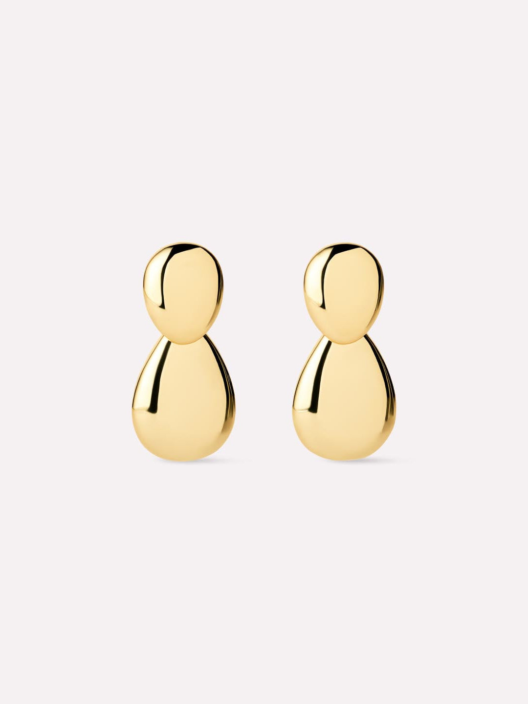 Pebble Drop Earrings | 14K Gold Plated